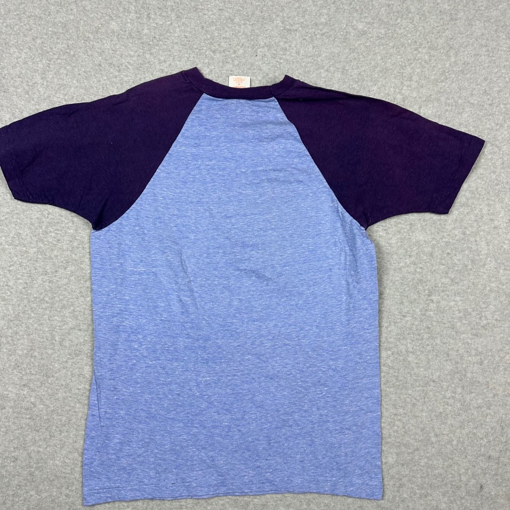 Vtg Sunee Coverups Florida Raglan T Shirt Purple Blue Sunset Seagull‎ Small - Picture 5 of 8